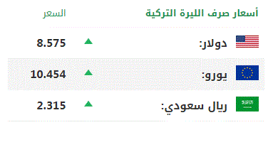 اليوم الاثنين.. أسعار صرف العملات الرئيسية مقابل الليرة التركية 1