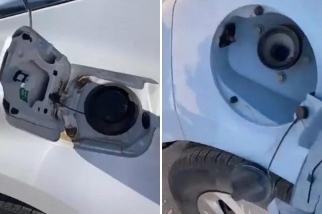أغرب لحادثة سرقة للبنزين