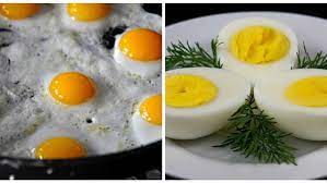 أيهما أكثر فائدة البيض المسلوق أم المقلي؟