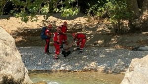 إنقاذ راعي اختبأ في كهف من الحرائق بأنطاليا