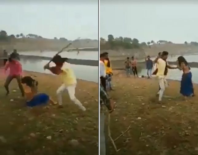 شبان يضربون فتاة 19 عاما بطريقة وحشية بالهند