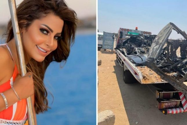 فنانة مصرية شهيرة تتعرض لحادث مروع.. وتعلق: أنا بموت