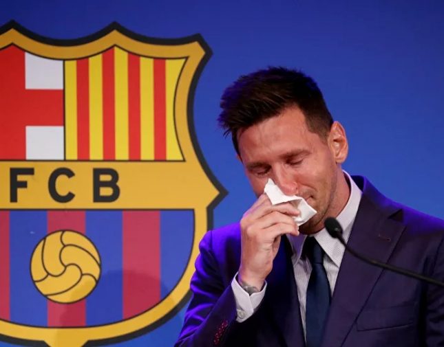 ميسي لم ينهار بالبكاء