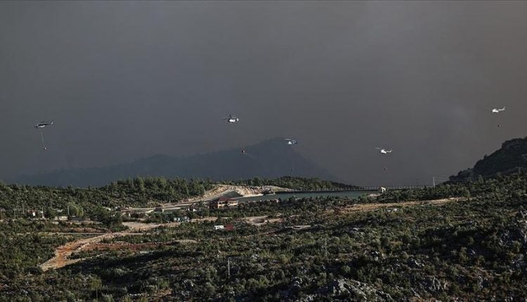 "الدفاع التركية": نواصل دعم جهود إخماد حرائق الغابات