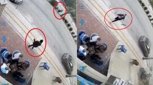 شخص يهاجم امرأة بالساطور وسط الشارع في هاتاي (فيديو)