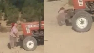 مواطن تركي يدهس أخته بالجرار