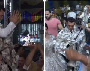رجل مصري يهدي عريس نصف مليون جنيه في حفل زفافه بطريقة مثيرة