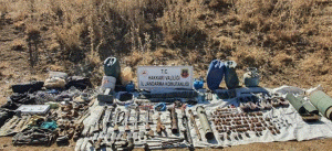 العثور على كميات كبيرة من الأسلحة والمتفجرات لمنظمة “بي كا كا” الإرهابية في هكاري