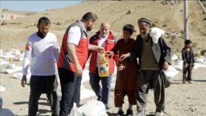 جمعية “صدقة تاشي” التركية توزع مساعدات على 400 أسرة في أفغانستان