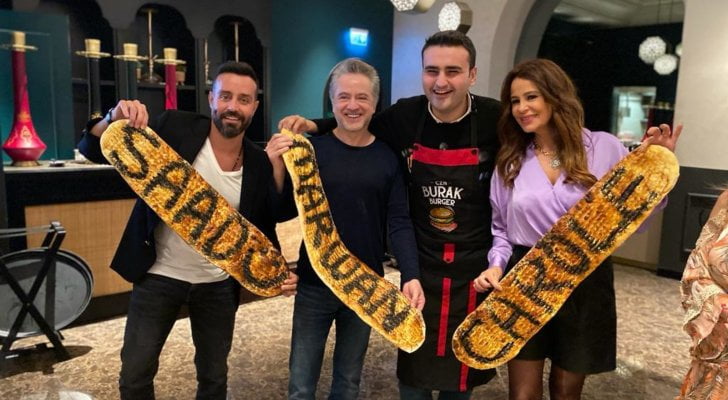 كارول سماحة ومروان خوري وسعد رمضان في ضيافة الشيف التركي بوراك 3