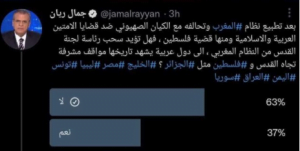 جمال الريان يحذف منشوره المعادي للمغرب