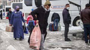 استئناف رحلات الحافلات بين إسطنبول والولايات التركية بعد انحسار أزمة الثلوج