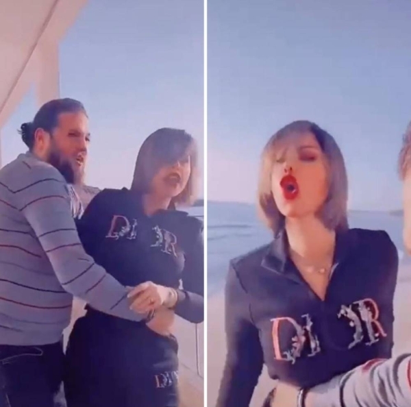 فيديو.. شمس الكويتية تعتدي على شاب بالضرب أمام الجميع 7