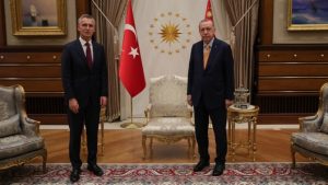 اجتماع مغلق لمدة 35 دقيقة.. أردوغان يلتقي بالأمين العام لحلف الناتو