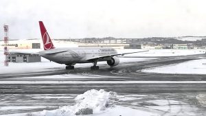 تحذير عاجل من الخطوط التركية بسبب العاصفة الثلجية