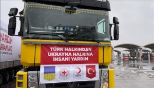 تركيا ترسل 43 شاحنة مساعدات الى الشعب الاوكراني