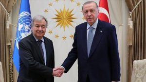 أردوغان يجري مباحثات مع غوتيريش