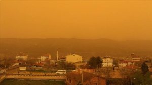 الأرصاد التركية تحذر من عاصفة ترابية مصدرها سوريا