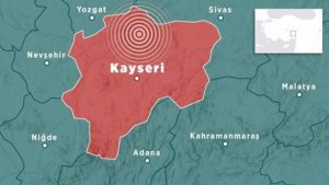  زلزال يضرب مدينة قيصري التركية