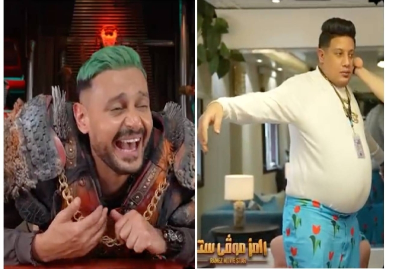 فيديو.. رامز جلال يسخر من كرش حمو بيكا قبل تصوير برنامج "رامز موفي ستار" 19