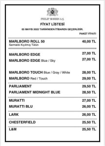 ارتفاع أسعار السجائر في تركيا 45