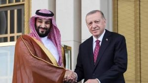 تحية محمد بن سلمان لحرس الرئاسة التركي تلقى اهتماما كبيرا (فيديو)