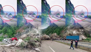 مقتل شخص بانهيار أرضي في أرتفين  (فيديو)