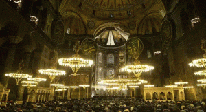 احتفال مهيب بالمولد النبوي في آيا صوفيا (فيديو)