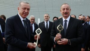 إلهام علييف يثير ذهول الرئيس أردوغان (صور)