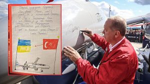 طفلة أوكرانية تبعت رسالة مؤثرة للرئيس أردوغان (صورة)