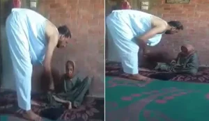 مصري يعتدي على والدته المسنة بالضرب بآلة حادة لهذا السبب “فيديو تقشعر له الأبدان”