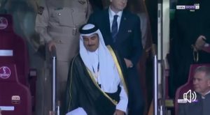 عاجل: وصول الشيخ تميم بن حمد آل ثاني أمير دولة قطر إلى استاد لوسيل لحضور النهائي