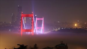 إسطنبول.. اغلاق مضيق البوسفور أمام حركة السفن بسبب الضباب