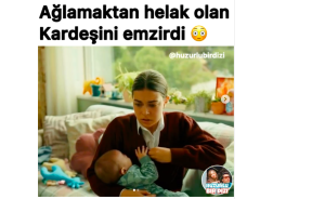 مشهد لفتاة ترضع شقيقها في مسلسل تركي يفجر جدلا واسعا.. شاهد