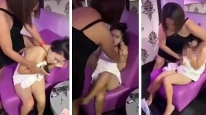 زوجة تضرب عاهرة ضبطتها مع زوجها في بيت دعارة (فيديو)