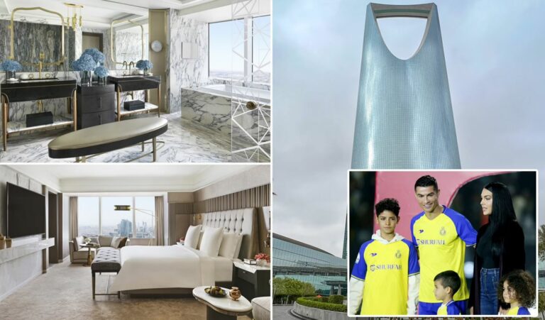 طابقان و17 غرفة.. تفاصيل جديدة حول مقر إقامة كريستيانو رونالدو المؤقت في الرياض 1