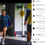 كريستيانو رونالدو يشارك المتابعين صور له خلال التمرين (شاهد) 5