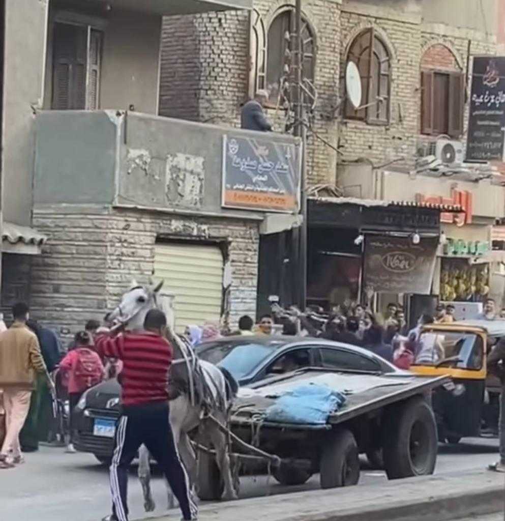 مصري يلقي الأموال على المارة ويثير الجدل ’’فيديو’’ 1