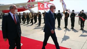 أردوغان يصل قبرص التركية
