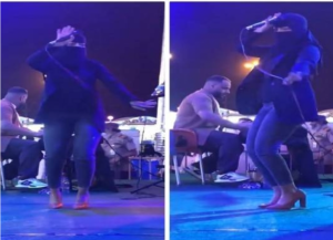 مطربة منقبة ترقص بالجينز في مهرجان وتُثير ضجة على مواقع التواصل ’’فيديو’’
