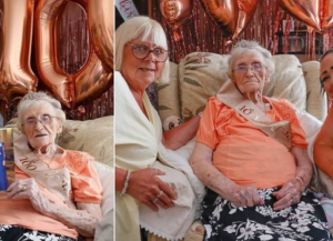 مسنة تحتفل بعيد ميلادها الـ 100.. وتكشف سر طول عمرها