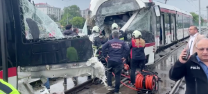 اصطدام حافلتي ترام فاي بولاية سامسون وأنباء عن إصابات خطرة 1