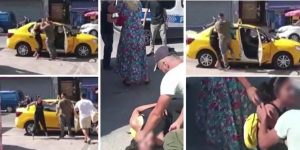 اعتداء مرعب على امرأة وسط الشارع في تركيا.. شاهد