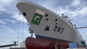 إطلاق سفينة تركية الصنع لصالح باكستان