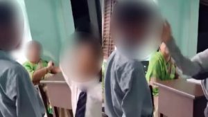 فيديو أثار غضباً واسعاً.. معلمة تأمر الطلاب بصفع زميلهم المسلم بقوة !!