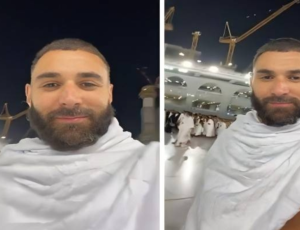 كريم بنزيما ينشر فيديو مؤثر أثناء تأديته مناسك العمرة
