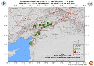 الكوارث والطوارئ التركية تكشف عدد الهزات الارتدادية منذ وقوع زلزال كهرمان مرعش 17