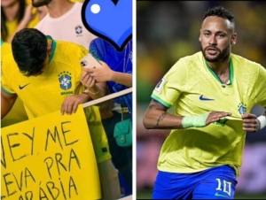“نيمار خذني معك إلى السعودية” لافتة أثارت ضجة واسعة.. ما القصة؟؟