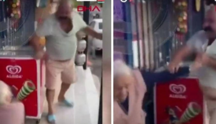 تركي يعتدي على والدته