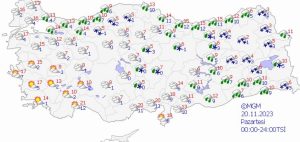 الطقس في تركيا خلال الايام الخمسة المقبلة 1